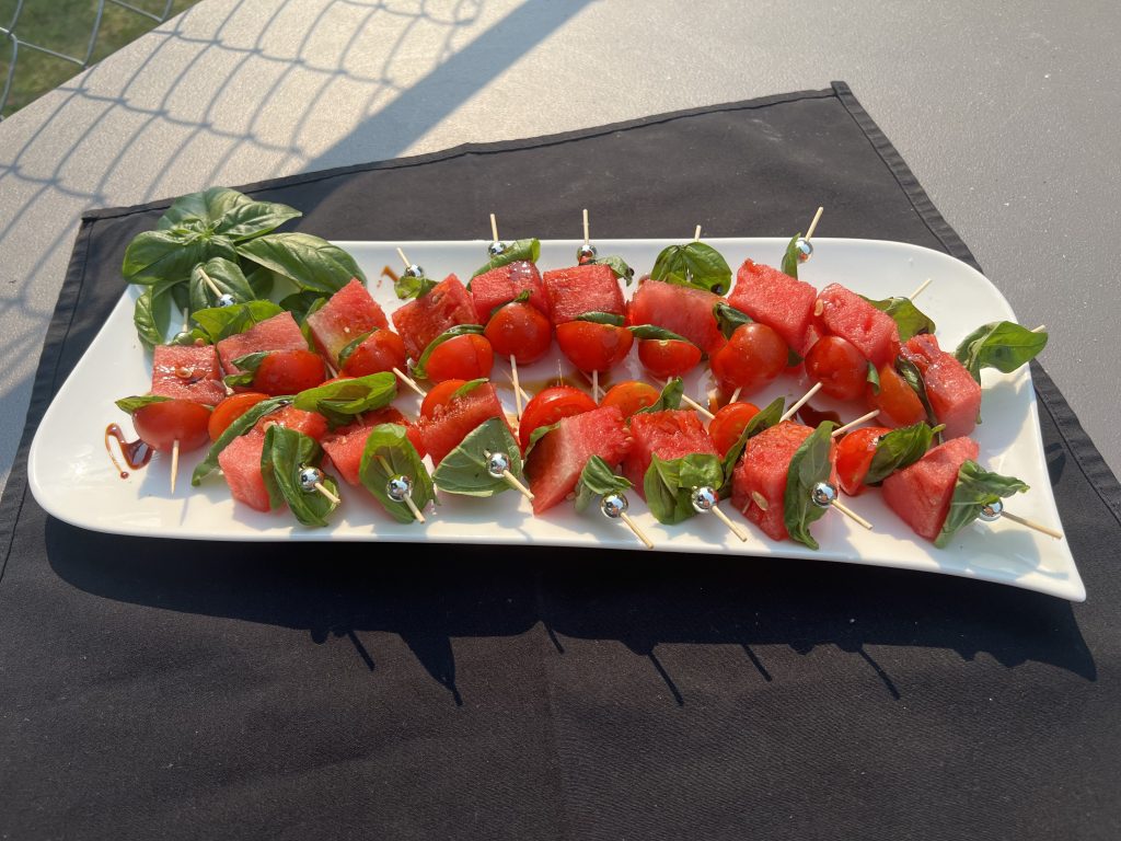 Tomato and Watermelon&nbsp;Skewers